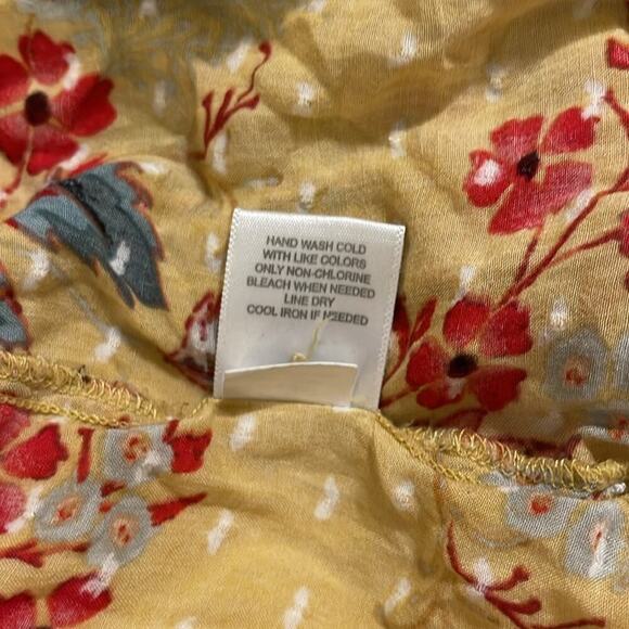 JohnPaulRichard Yellow/Multi Color Floral Women’s Top  | Size XS - Picture 12 of 14